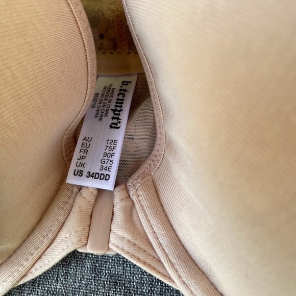 b.tempt'd Women's Inspired Eyelet Front Close T-Shirt Bra, 34DDD - Picture 6 of 6